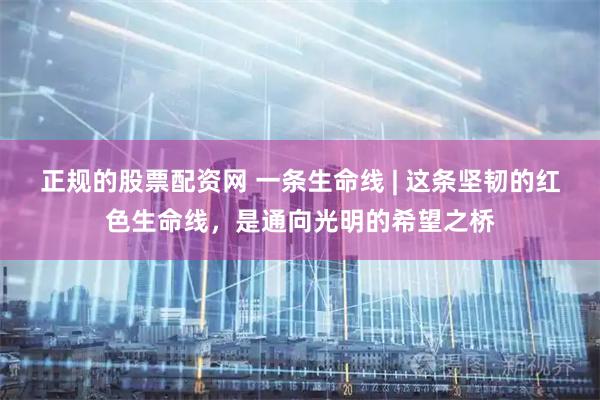 正规的股票配资网 一条生命线 | 这条坚韧的红色生命线,是通向光明的希望之桥